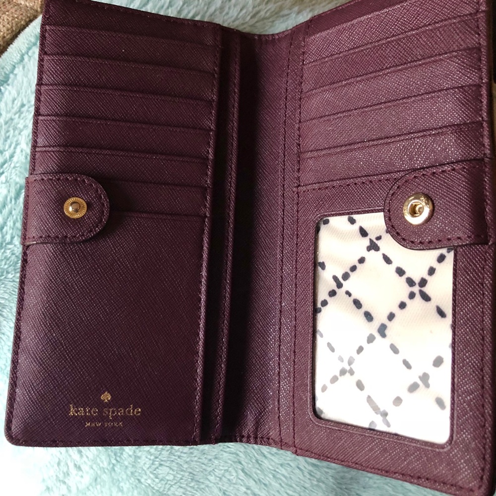 Kate Spade Wallet Burgundy